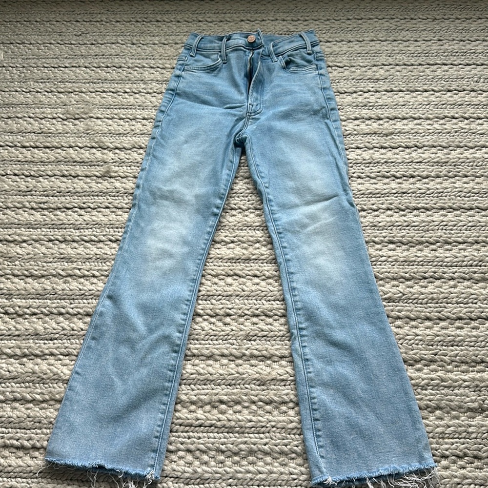 MOTHER jeans - hustler ankle fray